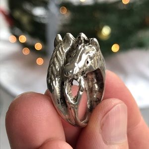 Sterling silver horse ring size 6.25